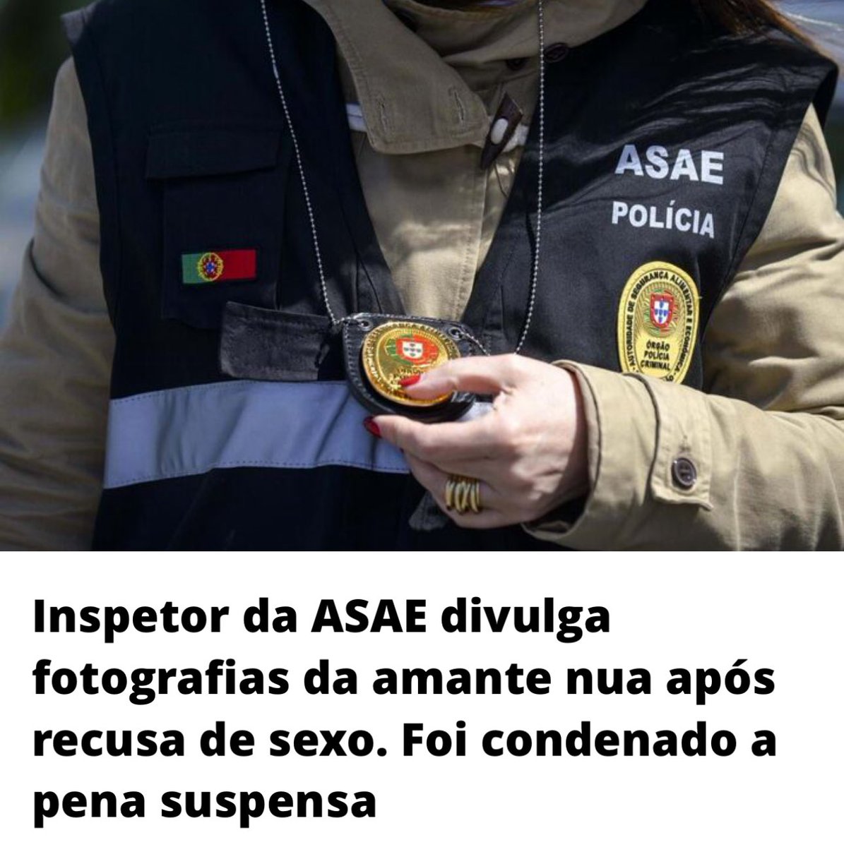 Mais uma vergonha da polícia, para a colecção