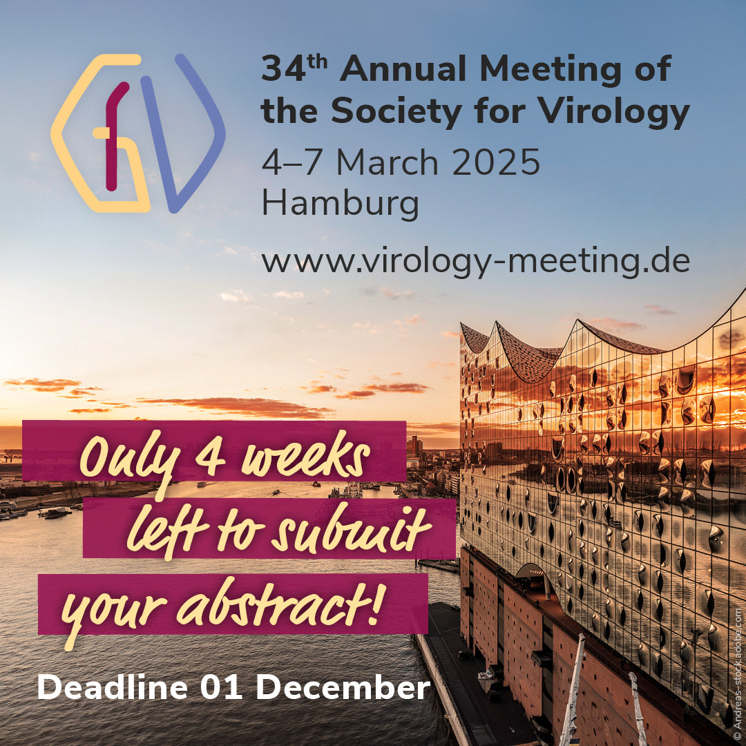 You have not submitted your abstract yet? Then it's about time! There are only 4 weeks left to submit!
➡️ Click here for submission: virology-meeting.de/registration/a…
#GfV #GfV2025 #virology #virologymeeting #virus #viruses