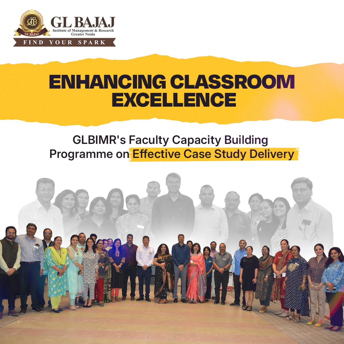 glbajajimr's tweet image. On October 26, 2024, GLBIMR held a specialized Capacity Building Programme on ‘Case Study Delivery’ for our esteemed faculty members. Led by Dr. Pratik Modi, Professor and Dean at BML Munjal University.
#GLBIMR #FacultyDevelopment #CaseStudyMethod #EffectiveTeaching