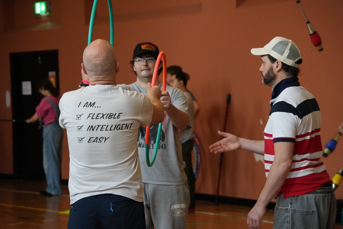 Day 4 at the circus and juggling convention
Dont forget to join us for the Circus Olympics at 4pm in the Moyderwell Hall
#circus #festival #performers #juggler #olympics