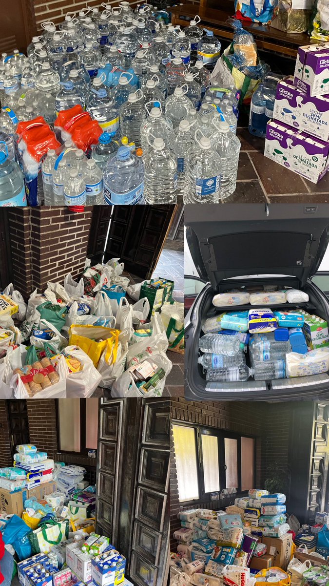 Vir_Lluc_parroq's tweet photo. Muchísimas gracias a todos por las aportaciones recibidas durante la mañana de hoy. 

Se han recogido una cantidad increíble de alimentos, comida sin gluten, productos de bebé, ropa, mantas, guantes, agua… que esperemos que sean de ayuda. https://t.co/isnjoPSm9G