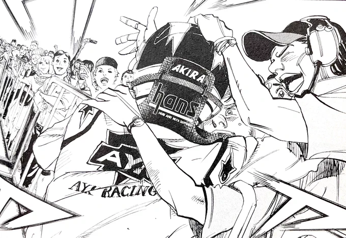 →RP  この柵越しにクルーのみんなの所へ飛び込むシーン良いですよねね〜!  #F1  #capeta 