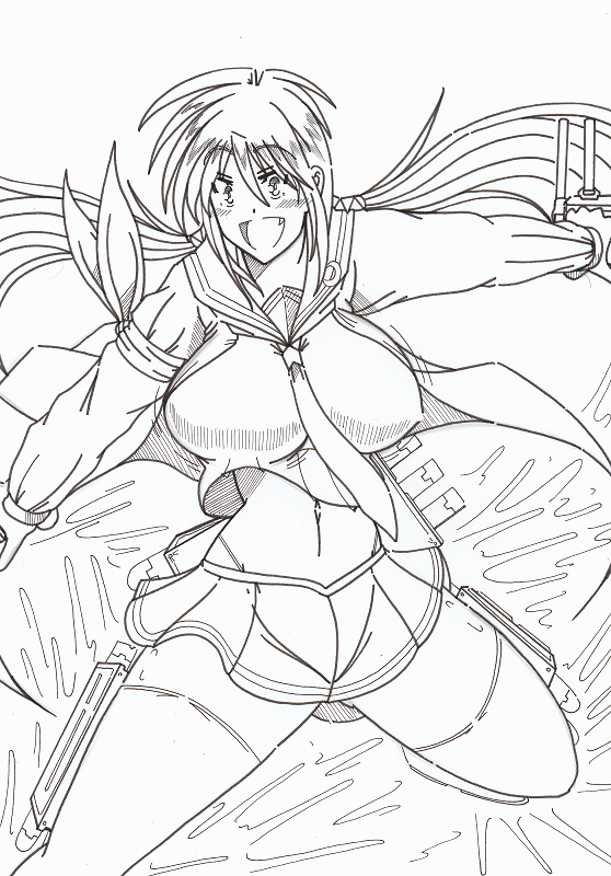 魚雷マシマシ装備なさっちんを描きました。 