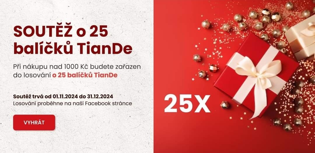 ni_k92's tweet photo. Pre-Christmas event!
Nov-Dec for 25 TianDe packages from TianDeFM e-shop https://t.co/GnJTXzLfFr
The event lasts from 01.11.  until 31.12.2024
Winning TianDe packages always contain other products and therefore their content is always a surprise for the winner🤩
#tiande #event https://t.co/10ZShDNyfs