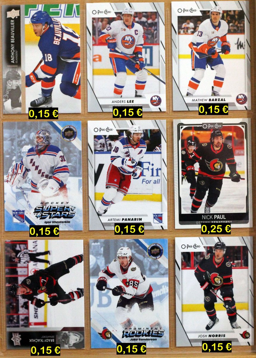 Cartes NHL 5/10
*Port à ajouter *