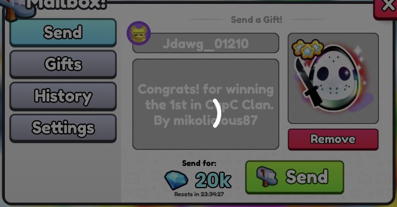 mikolicious87's tweet photo. Clan war has ended. Eventhough we did not make it to top 500, it’s ok, it’s the effort that matters. We had fun. Congrats to Top 3 winners 🥳🥳 yay!!! @J_dawg_01210 @fpsmattyb @InaruRBLX
#ps99clanwar
#ps99clan #ps99 https://t.co/puDSKhp15w