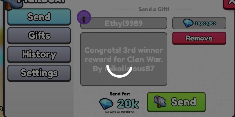 mikolicious87's tweet photo. Clan war has ended. Eventhough we did not make it to top 500, it’s ok, it’s the effort that matters. We had fun. Congrats to Top 3 winners 🥳🥳 yay!!! @J_dawg_01210 @fpsmattyb @InaruRBLX
#ps99clanwar
#ps99clan #ps99 https://t.co/puDSKhp15w
