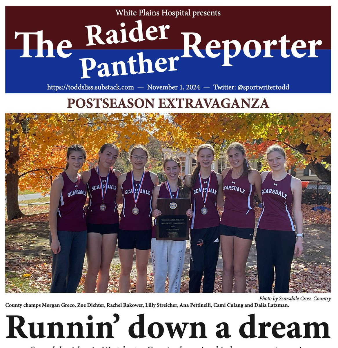 Todd Sliss (@sportwritertodd) on Twitter photo The first of many weeks of in-depth postseason coverage of <a href="/Scarsdale_Vball/">Scarsdale Volleyball</a> <a href="/ScarsdaleRaider/">Scarsdale Athletics</a> <a href="/EdgemontAD/">Edgemont Athletics</a> <a href="/Ders_Faithful/">Ders Faithful</a> <a href="/scarsdalefooty/">Scarsdale Varsity Boys Soccer</a> <a href="/RaidersGirlsFut/">SHS Girls Varsity âš˝</a>
toddsliss.substack.com The first of many weeks of in-depth postseason coverage of <a href="/Scarsdale_Vball/">Scarsdale Volleyball</a> <a href="/ScarsdaleRaider/">Scarsdale Athletics</a> <a href="/EdgemontAD/">Edgemont Athletics</a> <a href="/Ders_Faithful/">Ders Faithful</a> <a href="/scarsdalefooty/">Scarsdale Varsity Boys Soccer</a> <a href="/RaidersGirlsFut/">SHS Girls Varsity âš˝</a>
toddsliss.substack.com