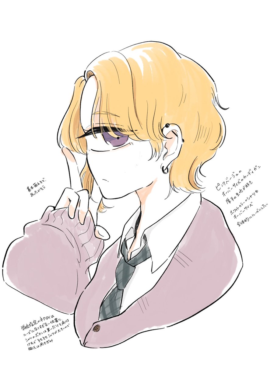 今回の学パロifの制服メモです