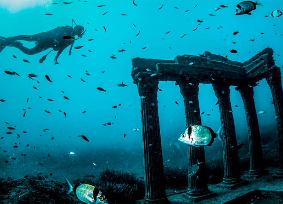 Anatolian2023's tweet photo. Türkiye’s first underwater museum “Side Underwater Museum”
https://t.co/NnInyb0hWs https://t.co/7qYQc01ARo