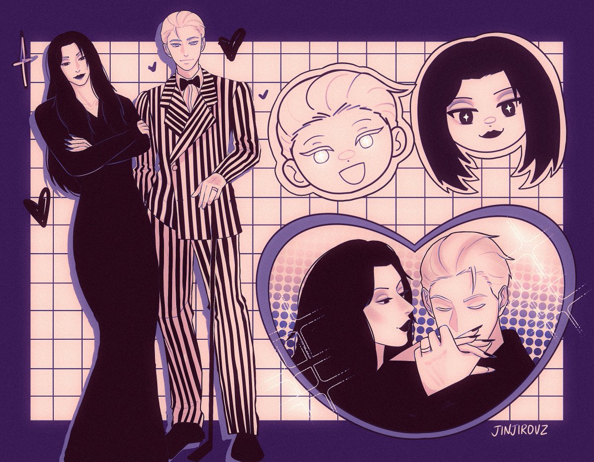 #satosugu as morticia and gomez 🦇