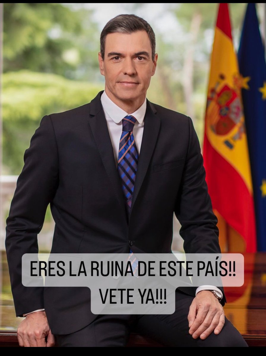 Es tendencia en Instagram, ¿y si la hacemos también tendencia en X? 

Vamos con tantos Rt y ❤️ como se puedan 

Ningún español se merece a este socialista como presidente