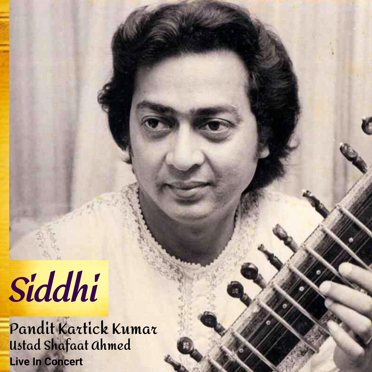 11th November 2024 Releasing the album ‘Siddhi’ in celebration of the birthday of Pandit Kartick Kumar (Live in Concert) with Ustad Shafaat Ahmed on tabla. Pure music for Pure listeners. This live concert recording has the highest emotional quotient of where melody is king. 🙏