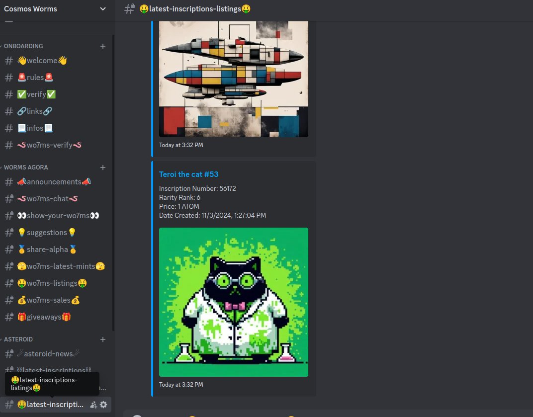 Cosmos WO7MS | Minting NOW 🪱☄️⚛️ tweet media