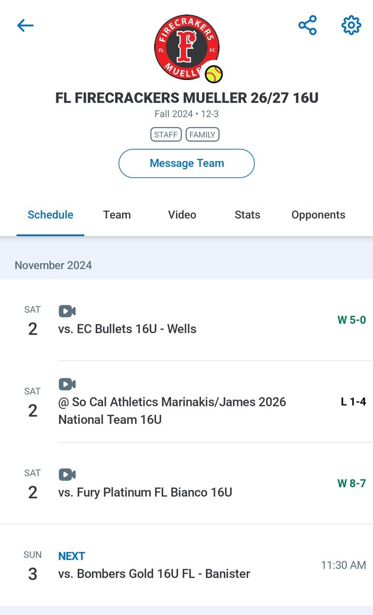 Action from yesterday was serious softball. Girls went out and competed. Bracket play today. Game Time 1130. Follow along on GameChanger 

FL FIRECRACKERS MUELLER 26/27 16U on GameChanger
 web.gc.com/teams/FKhxuRO1…

<a href="/followers/">はうはう</a> #firecrackersoftball #firecrackers #flfirecracker