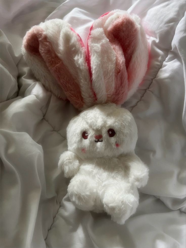 lovesickdoe's tweet photo. strawberry bunny plush https://t.co/7EljsdDo7P