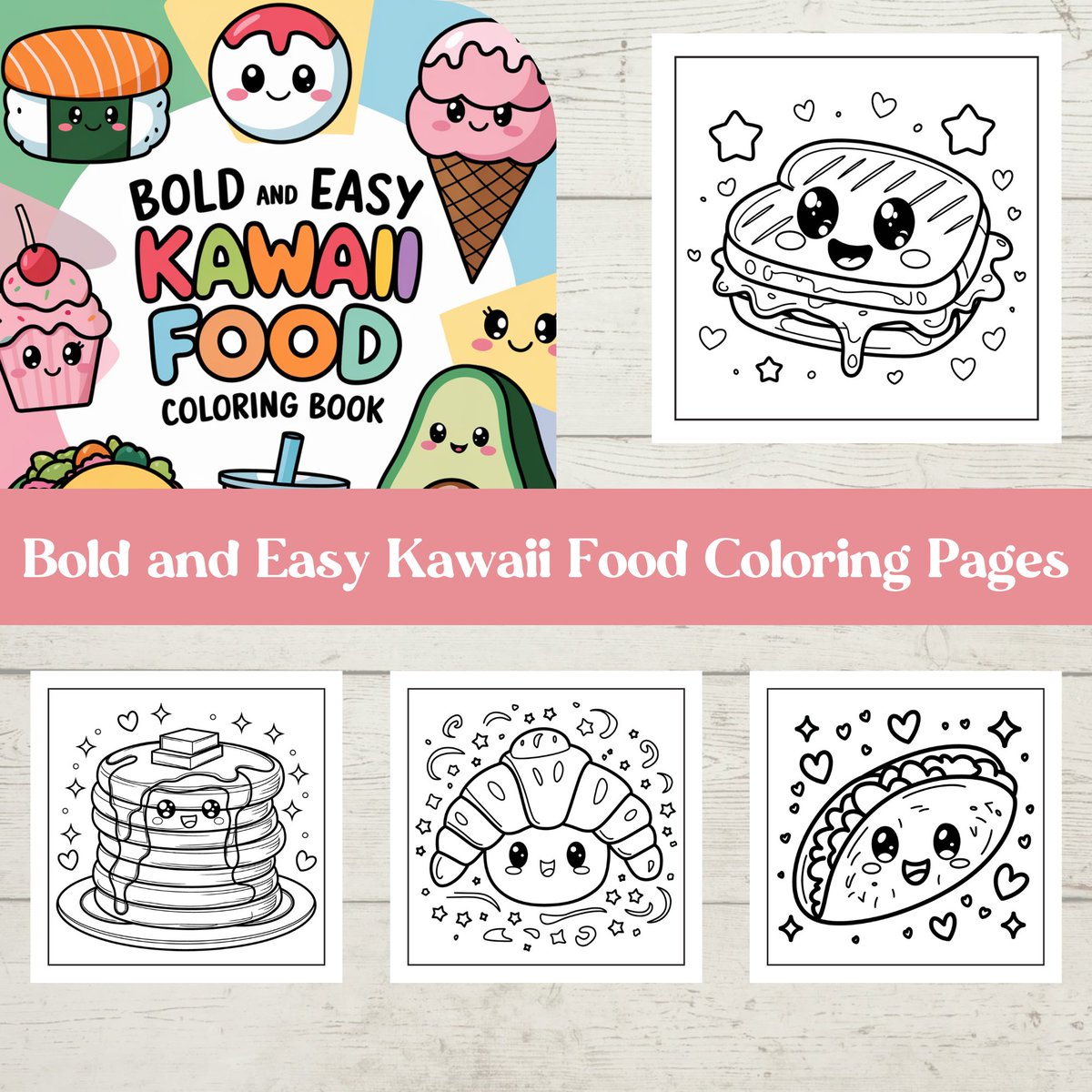outdoor_painter's tweet photo. Bold Kawaii Food Coloring Pages | Adorable and Fun Printable C by DigiColorDreams https://t.co/McCIKnJoBK via @Etsy Unleash your creativity with our bold kawaii food coloring pages! 🍓🥐✨ Perfect for stress relief and artistic fun. #KawaiiArt #ColoringPages #ArtLovers https://t.co/6ynLxiS90I