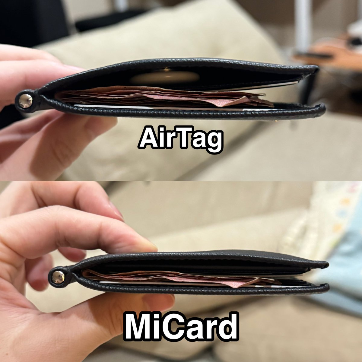 BrightMinho's tweet photo. เลิกเอา AirTag ใส่กระเป๋าตังละ 💳🥺✨
นวัตกรรมสุด ๆ ไอเลิฟมากกก ใครขี้ลืม ชอบทำกระเป๋าตังหาย ตัวนี้ช่วยได้ ราคาถูกกว่า AirTag ด้วยนะ

ทำงานกับแอป Find My แบบเดียวกันกับ AirTag เลย ระบุพิกัดจาก Apple Ecosystem ส่งเสียงดังได้
ชาร์จแบตแบบไร้สายได้ (แบตอยู่ได้นาน 4-6 เดือน) https://t.co/SXNhNdlFBg