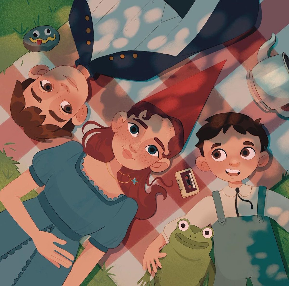 bethclaireart's tweet photo. a bit late, but happy ten year anniversary to over the garden wall 🫶🏻🎃🐦🍁🪨✨ I love this show forever, can’t wait to watch it every autumn till I die!! https://t.co/fVcBcNcnus