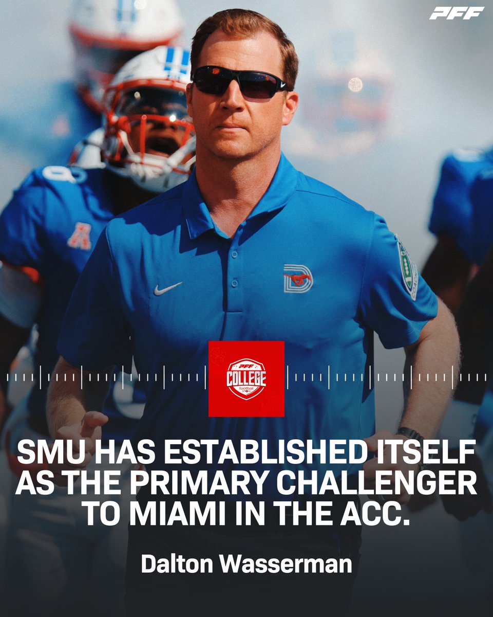 PFF_College's tweet photo. The SMU Mustangs are FOR REAL‼️
The CFB Grade Release Show is LIVE⬇️
https://t.co/9CAZEBImGv https://t.co/aJlTxJdsgV