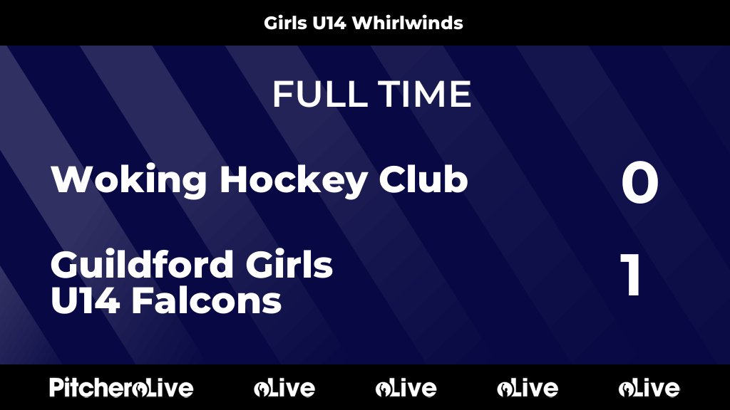 WokingHC's tweet photo. FULL TIME: Woking Hockey Club 0 - 1 Guildford Girls U14 Falcons
#WOKGUI #Pitchero
https://t.co/YPHSGtCH0u https://t.co/mkpUT49ggF