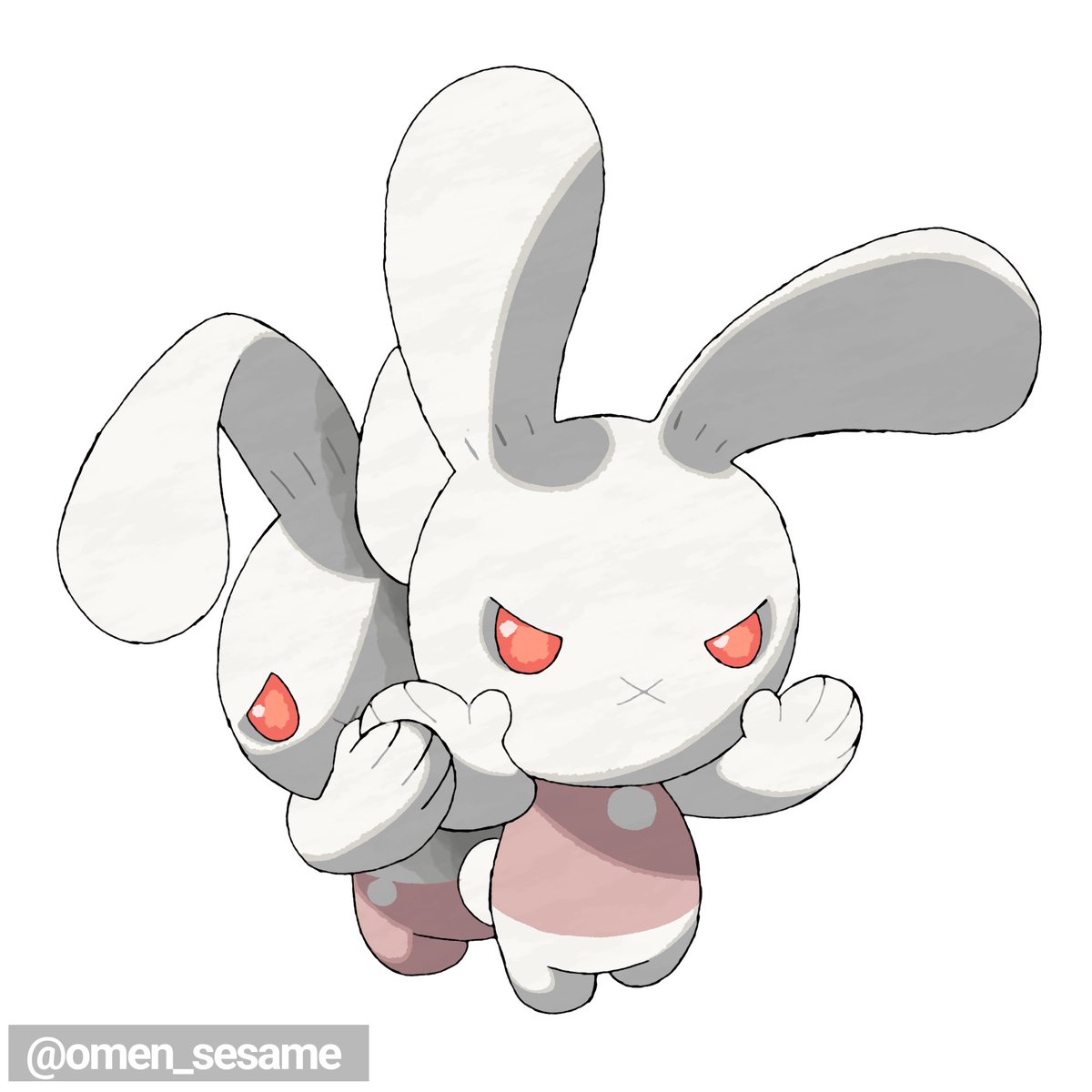 omen_sesame's tweet photo. Convergent forms of the Tandemaus line - 
Tandebun [Fighting]
Bunhold [Fighting] 

Inspired by Minecraft's Killer Bunny

#fakemon #fakemonart #Pokemon #pokemonart #Minecraft https://t.co/yIPGW9tfcq