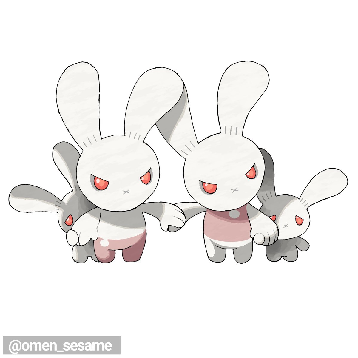 omen_sesame's tweet photo. Convergent forms of the Tandemaus line - 
Tandebun [Fighting]
Bunhold [Fighting] 

Inspired by Minecraft's Killer Bunny

#fakemon #fakemonart #Pokemon #pokemonart #Minecraft https://t.co/yIPGW9tfcq