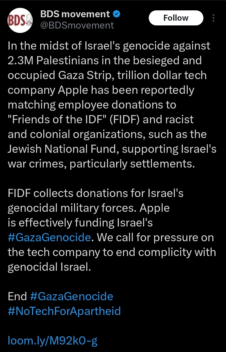 erlanishere's tweet photo. Apple terlibat dalam membiayai Israel dalam genosida di Gaza.
Udah gitu kemarin rencana buka pabrik di Indonesia tapi gak mau bayar pajak 50 tahun, untungnya pemerintah kita menolak mereka. Boikot Apple 16. 👍 https://t.co/ZKqbBn5O71