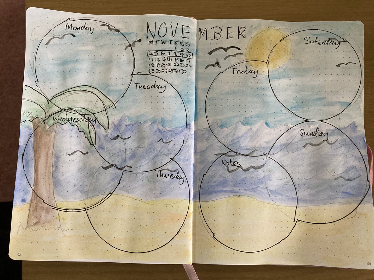 JES (@jayneteach) on Twitter photo Here are my Novemberpages. Trying to offset the darker days with memories of the Summer Sun. @TheHeadsOffice <a href="/Janetteww/">Janette de Voil</a> <a href="/CassHT/">Cassie HT🖤🏳️🌈</a> <a href="/BridgetBurke2/">BDB</a> <a href="/VickyHassall/">Vicky Hassall</a> #journalingteacher Here are my Novemberpages. Trying to offset the darker days with memories of the Summer Sun. @TheHeadsOffice <a href="/Janetteww/">Janette de Voil</a> <a href="/CassHT/">Cassie HT🖤🏳️🌈</a> <a href="/BridgetBurke2/">BDB</a> <a href="/VickyHassall/">Vicky Hassall</a> #journalingteacher