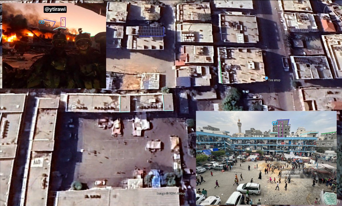 Likely location of a photo showing Israeli soldiers in front of the burning Beit Lahia Girls Preparatory School "A" building in Beit Lahia project, North #Gaza 
31.536595, 34.506732
w/<a href="/fdov21/">fdov</a> 
x.com/ytirawi/status…