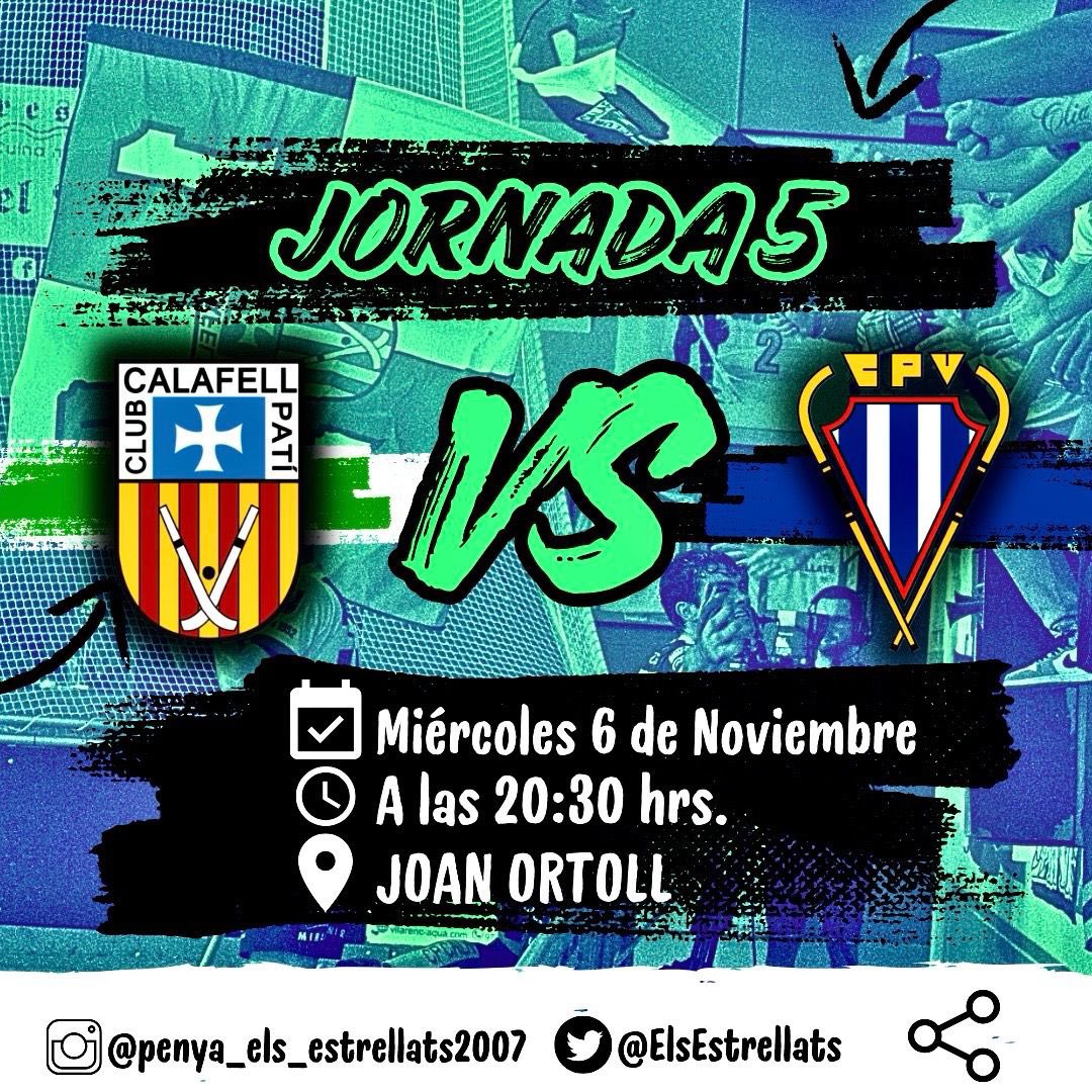 𝐉𝐎𝐑𝐍𝐀𝐃𝐀 𝟓

Este Miércoles vuelve la Ok Lliga a nuestra casa, la grada de la Penya Els Estrellats tiene que estar a la altura de este partido🔥

🆚 <a href="/cpvoltrega/">Club Patí Voltregà-Movento Stern</a> 

🗓️ 6/11/2024 

⏰20:30h 

📍Joan Ortoll