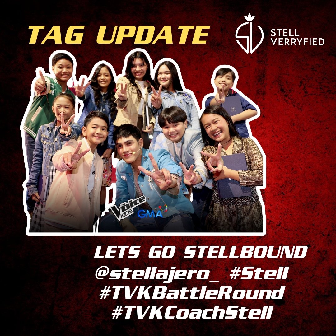 stellverryfied's tweet photo. UPDATE YOUR TAGS...

THE VOICE KIDS BATTLE ROUND STARTS TONIGHT 🎙🔥

LETS GO STELLBOUND
@stellajero_ #Stell
#TVKBattleRound
#TVKCoachStell

@SVOfficialSH @SVWorldchapter @StelliteVF https://t.co/ohsv4kKeik