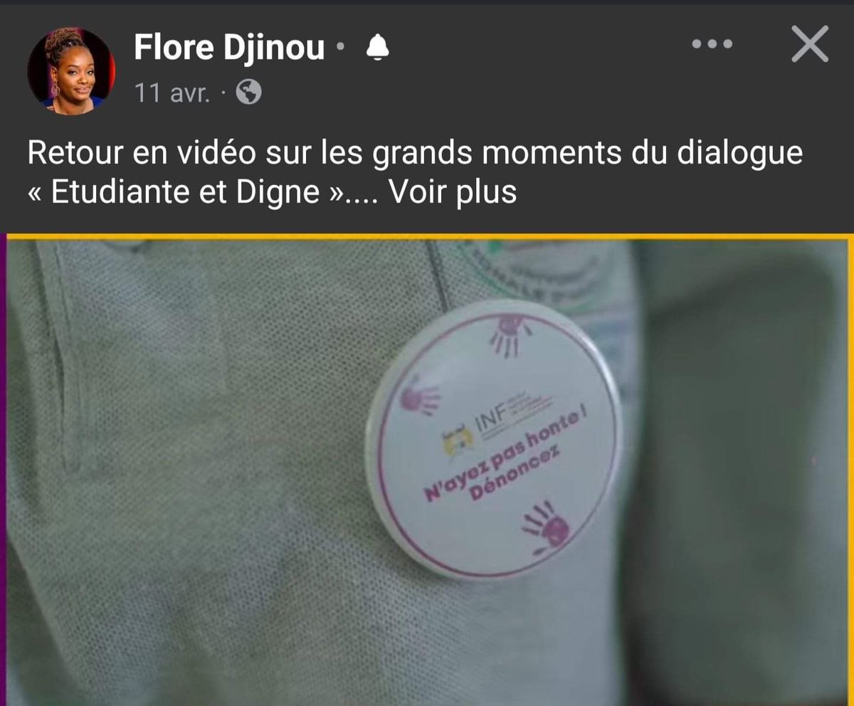 N'AYEZ PAS HONTE ! DÉNONCEZ !

Ce jour 3 NOVEMBRE 2024 , je porte une dénonciation publique à ton encontre, Flore Djinou, ainsi qu’à l’ensemble des personnes ayant participés. Je mets en lumière les agissements qui nuisent à l'intégrité et à l'éthique de notre institution, ainsi