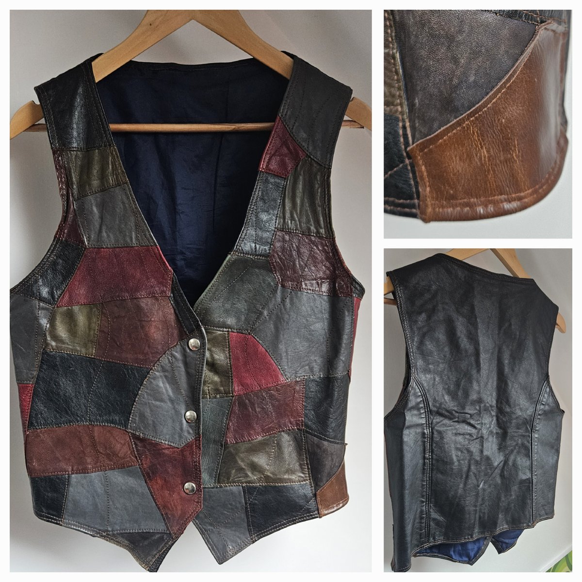 After a small repair, this 1970's boho patchwork waistcoat is looking good again and has so much life left and that neverending vintage style #vintage #patchwork #leatherwaistcoat wix.to/meaPMMt
#checkitout