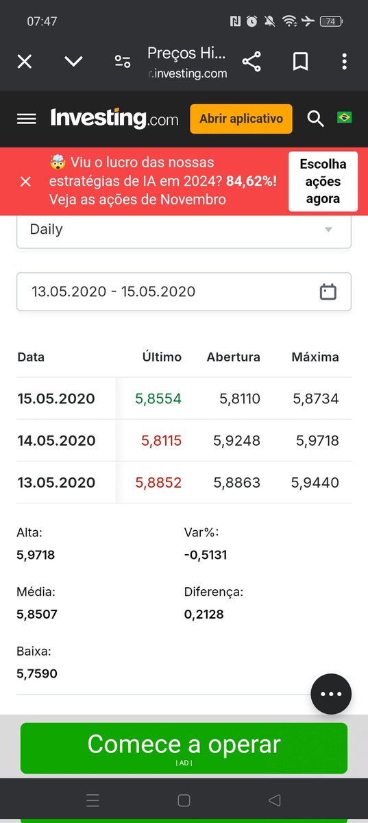 AlanIury's tweet photo. @MARCIAALVESDES7 @DeWolfgram @RodrigoSecoPao @Metropoles Máximas e mínimas para os dias em questão. Hahahhaahahahha https://t.co/IYHk4WDrXw