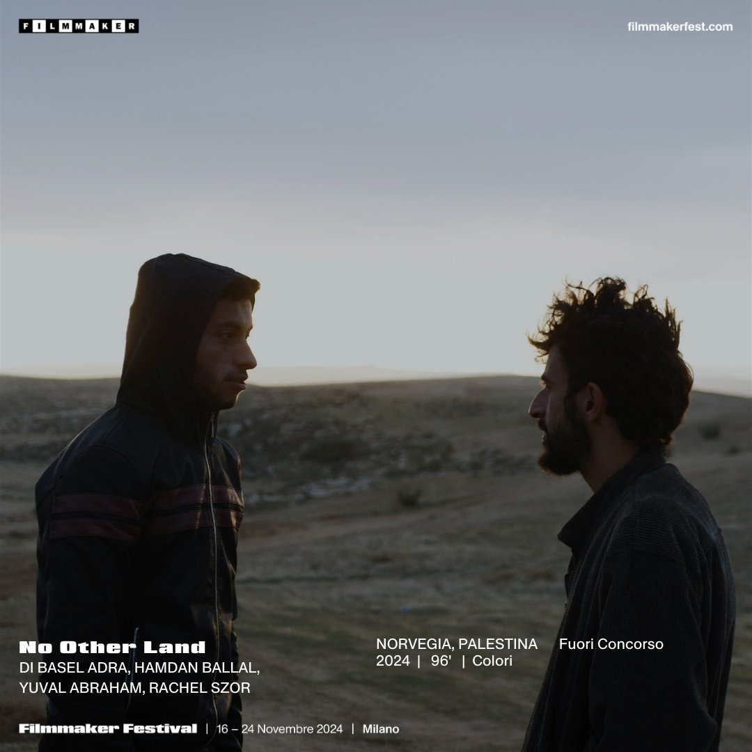 A #Filmmaker2024 No Other Land, il documentario che racconta la vita in #WestBank sotto l'occupazione #israeliana  filmmakerfest.com/News/2565
#Cisgiordania #Palestina #Cinema #milano #documentario