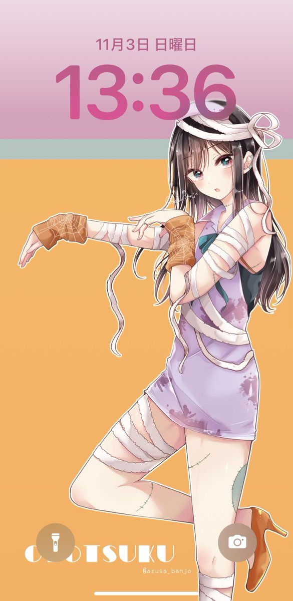 渋谷凛(シンデレラガールズ) 「私は一応設定時に調整しつつこんな感じでできました(iPhone11…)他のスマホ」|万丈梓 / おとつく５巻発売中のイラスト