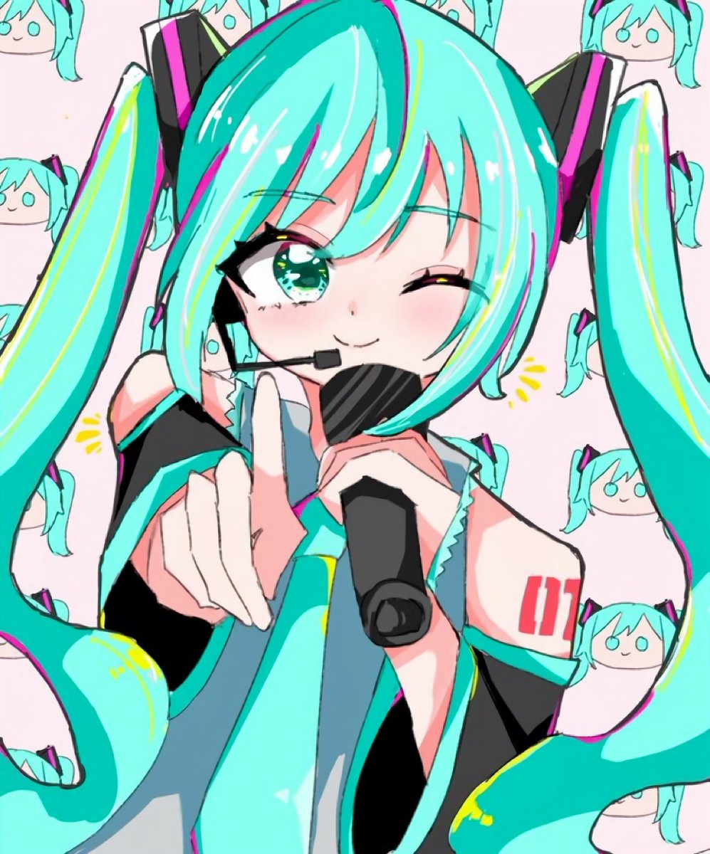 tomatonam's tweet photo. 1. みくみくにしてあげる♪【してやんよ】
 #100曲ボカロ絵チャレンジ https://t.co/THISdwb3kL