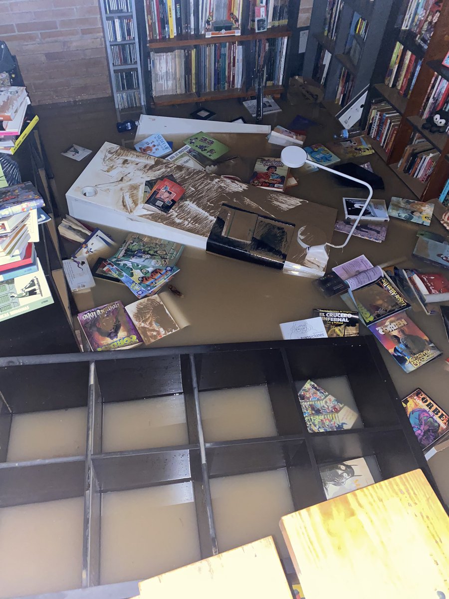 Mi amiga @CrisDuranLaGRUA y su familia están sanos y salvos pero ha perdido su taller y su vivienda está muy tocada. ¿Cómo les podemos ayudar? Por ejemplo, comprando una impresión digital de alguno de sus dibujos en su tienda. 
juanroyo.blogspot.com/2024/11/la-tra…