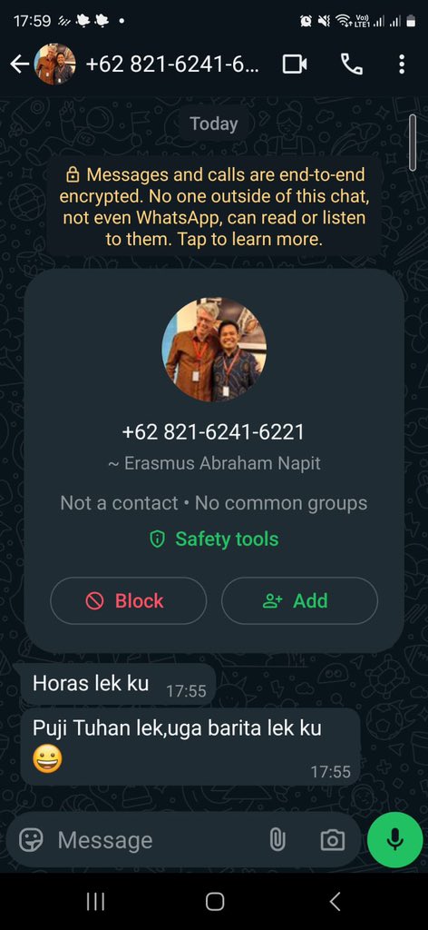 erasmus70's tweet photo. Hati2 penipuan atas nama saya dengan nomor ini ya gaes

Makasih @mikoginting https://t.co/JpdpH8WPSf