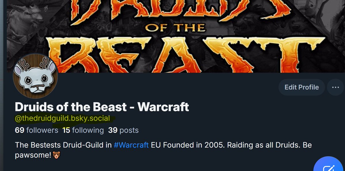 TheDruidGuild's tweet photo. We've spent over a decade on building up our following, interested in #alldruid raiding and content - #druid memes and #Warcraft raiding here on X. 

We have felt the need to start a fresh, in a blue new world - and hope you folks will follow us there as well!

Thanks <3 🐻🐱🌲🦉 https://t.co/PPaS0JidOL