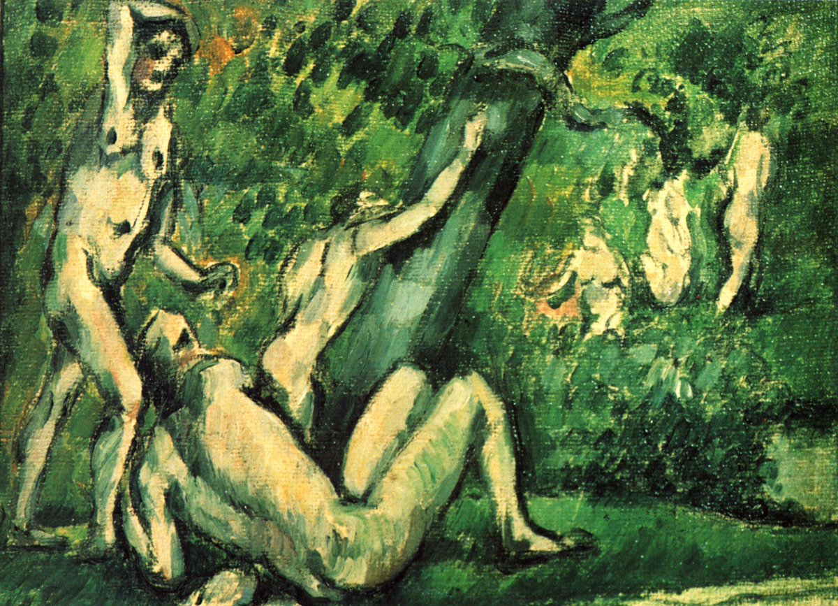 Bathers, 1877 #artbots #cezanne