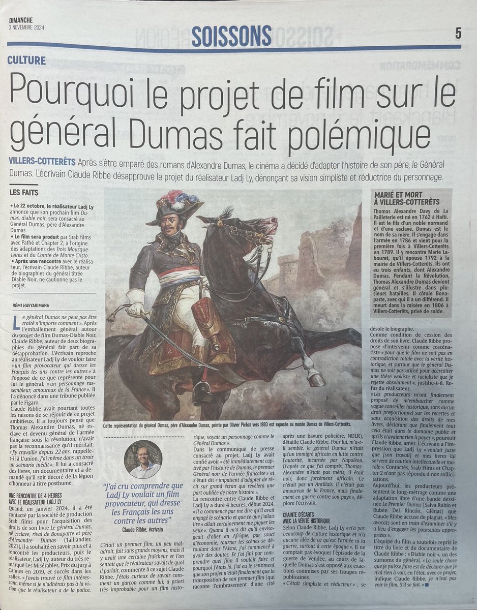 ClaudeRibbe's tweet photo. @christine_kelly
@destinationcine
@leJDD
@Le_Figaro
@_lunion
#GénéralDumas #LadjLy #Détournement #Trahison #Wokisme #VillersCotterets #Aisne #Outremer #Haiti https://t.co/OhNkXampv1