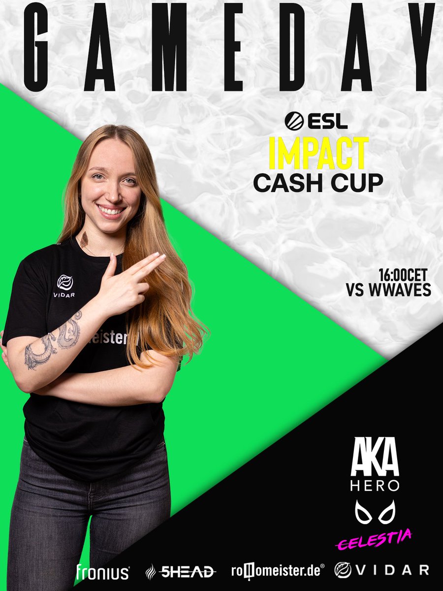 AKAHEROESPORT's tweet photo. Today is the day: semifinals in the @ESLImpact cash cup: Time to #BEAHERO 🔥
⏰ 16.00 CET
🆚 #wwaves
📺 https://t.co/51I00cUteV
🎙️ @XiouzT
LET's GO GIRLS 🚀 @ally_csgo @daisyy_cs @anyaacs @yuncsgo @k3ssecs2 https://t.co/4hLm2M21Wk