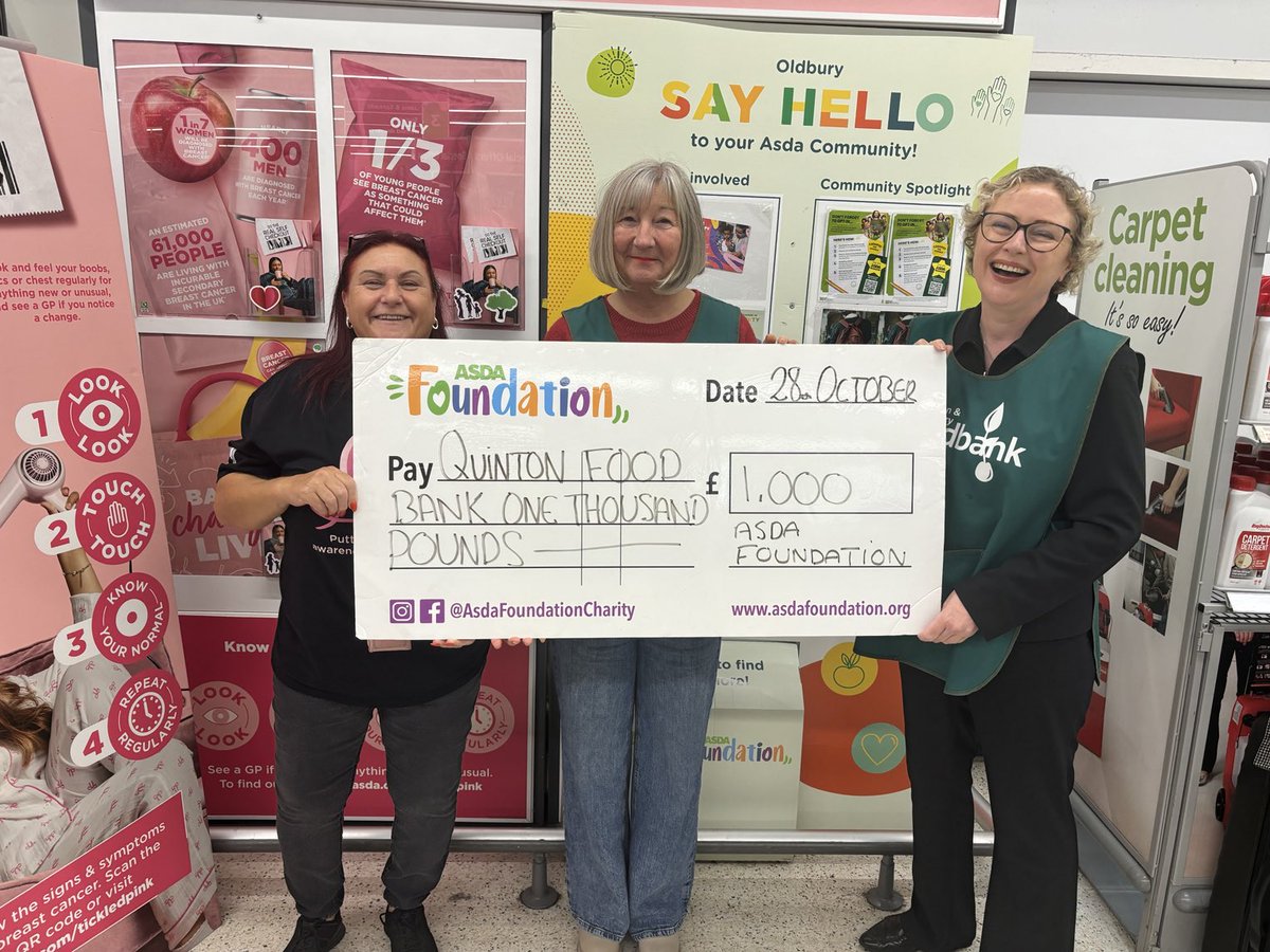 Cllr Sam Forsyth (@samatquinton) on Twitter photo Many thanks to <a href="/asda/">Asda</a> for their generous donation to Quinton Food Bank
❤️Quinton
<a href="/QuintonB32News/">Quinton B32 News</a> <a href="/Quinton_Kate/">Kate Booth</a> Many thanks to <a href="/asda/">Asda</a> for their generous donation to Quinton Food Bank
❤️Quinton
<a href="/QuintonB32News/">Quinton B32 News</a> <a href="/Quinton_Kate/">Kate Booth</a>