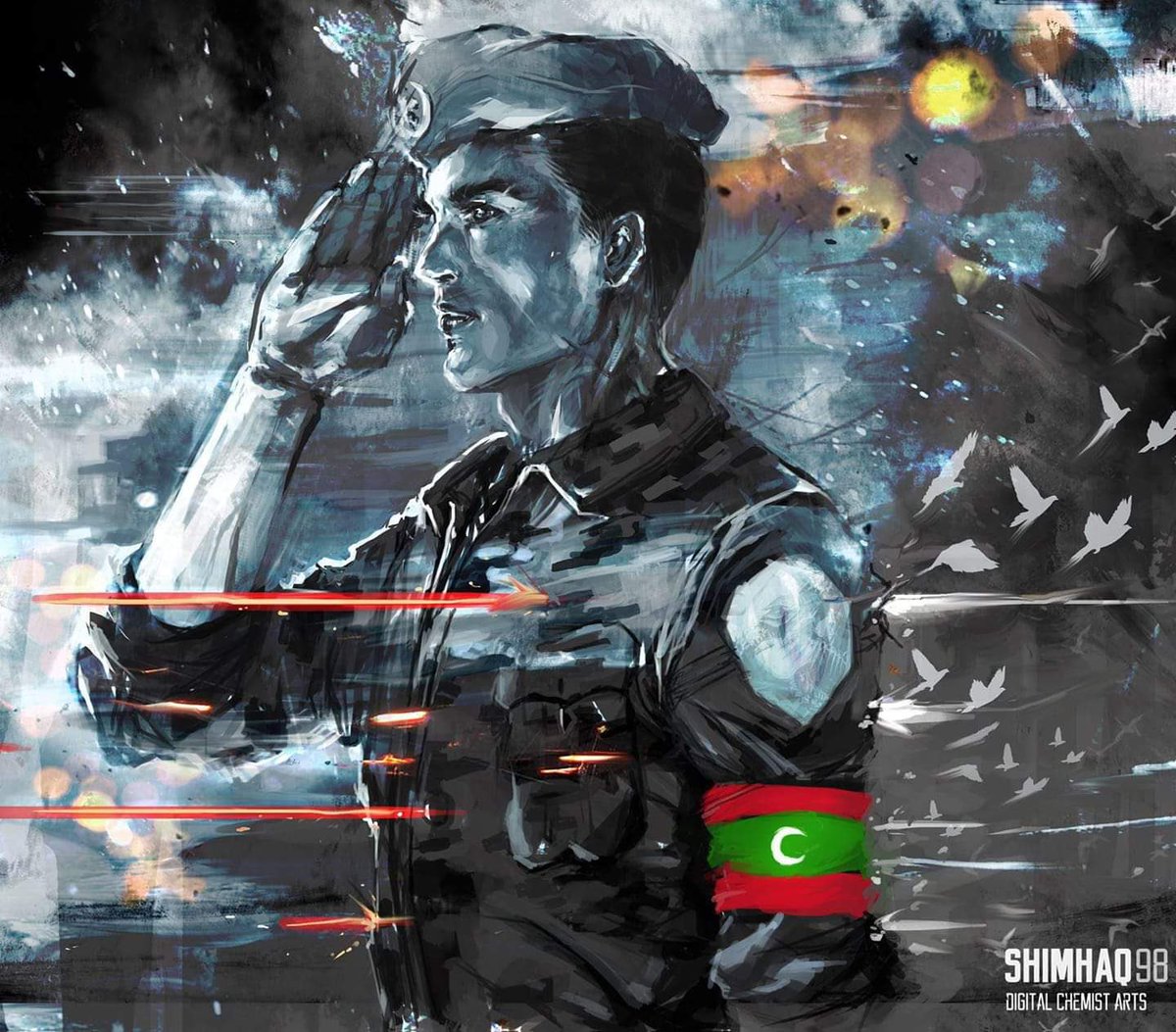 Aamina_Naa7's tweet photo. “Ekuverinney Havaaley Wathan Loabivaa,”
🇲🇻❤️

A tribute in honor of all the heroes who did not falter but rose on this fateful day, let us not only remember but also learn from these courageous patriots🇲🇻. 

#NasrugeDhuvas 🇲🇻
#3rdNovember 
#HeroesOfTheNation🎖️

The true spirit of heroism and patriotism.

🎖️🎖️🎖️🎖️🎖️🎖️🎖️🎖️🎖️🎖️🎖️🎖️🎖️🎖️