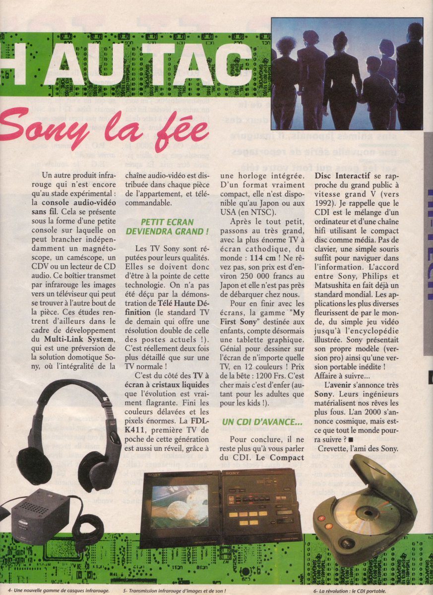 AllmightoFranky's tweet photo. On continue avec un article de ce cher @DrevetCyril sur le #SonyWorld expo Sony à Paris de l'époque!! Et oui il écumait déjà les salons en 1990 😆😆Puis interview de l'animateur Eric Galiano,présentateur de l'émission jeunesse "Eric et toi et moi" sur Antenne 2 à l'époque!! 4/5 https://t.co/jbs7CbMiKp