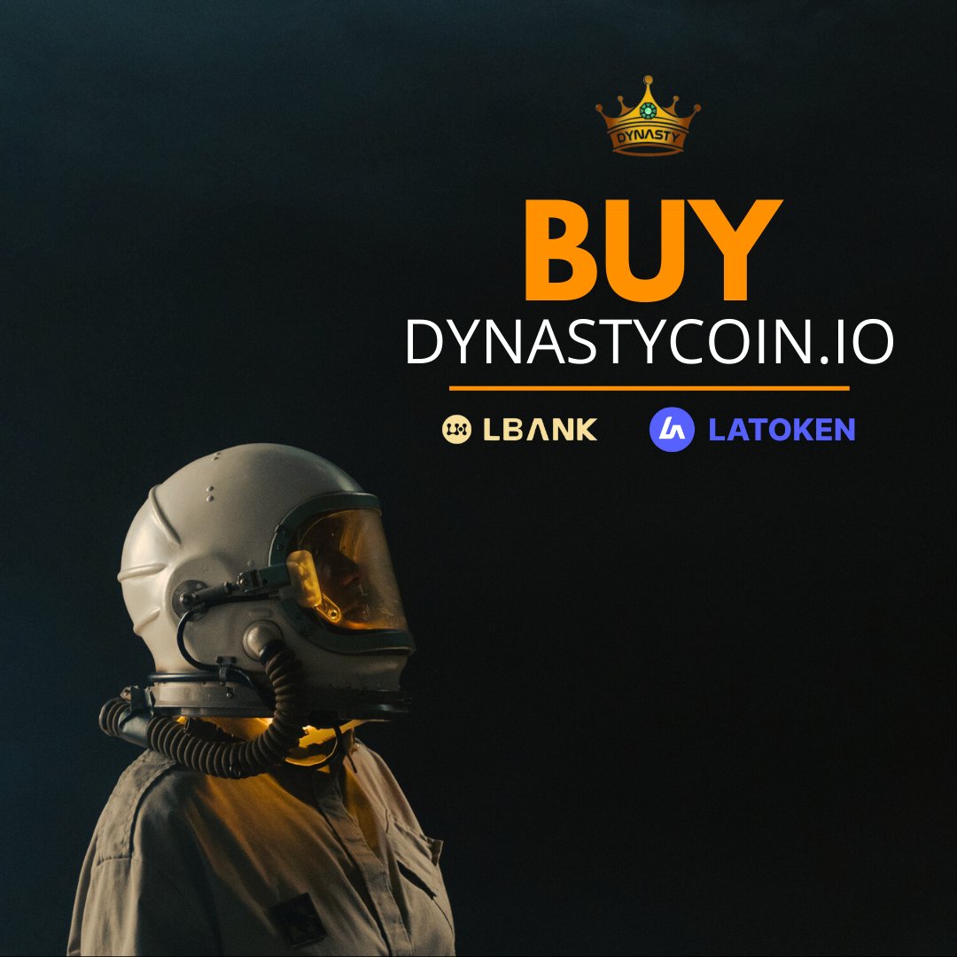 DYNASTY_COIN's tweet photo. The future of finance is here, and it’s called DynastyCoin! 🔑✨ 

You can now purchase your DynastyCoins on LATOKEN and LBank. Investing in DynastyCoin means being part of a community focused on decentralization and long-term financial security. 

Take the leap and buy your DynastyCoins today—your future self will thank you!

 #DynastyCoin #Coin #Cryptocoin #Cryptoindonesia #Cryptocurrency #Cryptotrading #Cryptonews #Profit #Cuan