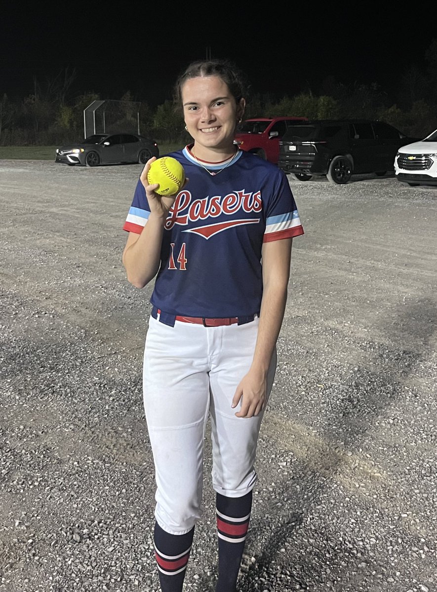 Ohio Lasers Scarlet 07 (@lasersscarlet07) on Twitter photo <a href="/SuzieShultz/">Suzie Shultz</a> had a day today.
Perfect game-No hitter in our third game of the day and pitched 3 innings, no hits in our second game. 12ks on the day with 0 walks and 0 hits. This 2026 was 🔥
<a href="/Hannahsmith096/">Hannah Smith</a> gets a shout out for calling great games for her today too! <a href="/SuzieShultz/">Suzie Shultz</a> had a day today.
Perfect game-No hitter in our third game of the day and pitched 3 innings, no hits in our second game. 12ks on the day with 0 walks and 0 hits. This 2026 was 🔥
<a href="/Hannahsmith096/">Hannah Smith</a> gets a shout out for calling great games for her today too!