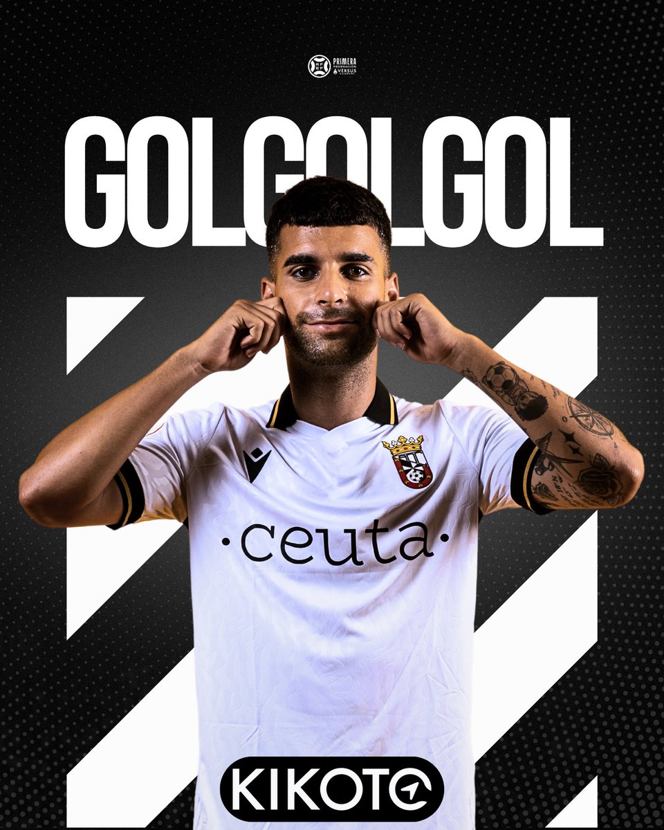 ADCeuta_FC's tweet photo. ⏰ 30’ |2-1| GOOOOOOOOOOOOOOOOLAZO DE ANDY ESCUDERO 💥💥💥💥💥💥

Excepcional la contra, Aisar llega a tres cuartos y asiste con un centro envenenado para que al segundo palo llegue Andy para rematar a goooooool ⚽️⚽️⚽️⚽️

#𝗖𝗲𝘂𝘁𝗮Murcia
#PrimeraFederación 
#SiempreADCeutaFC ⚪️⚫️